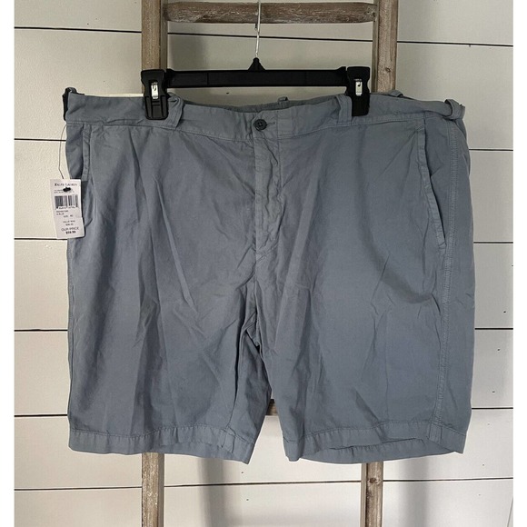 Polo Ralph Lauren Mens Chambray Blue Classic Fit Shorts Size 40 Flat Front NWT